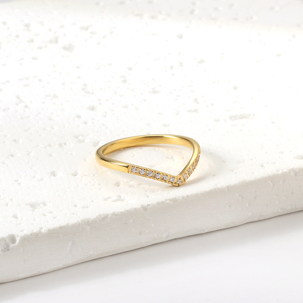 18K Gold Plated Premium Stainless Steel Finger Ring