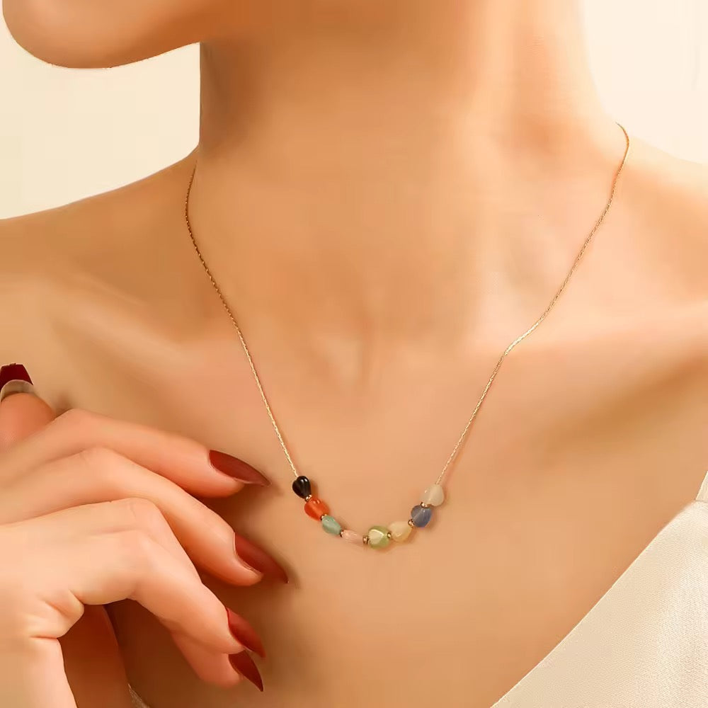 Crystal Minimal Hearts Pendant