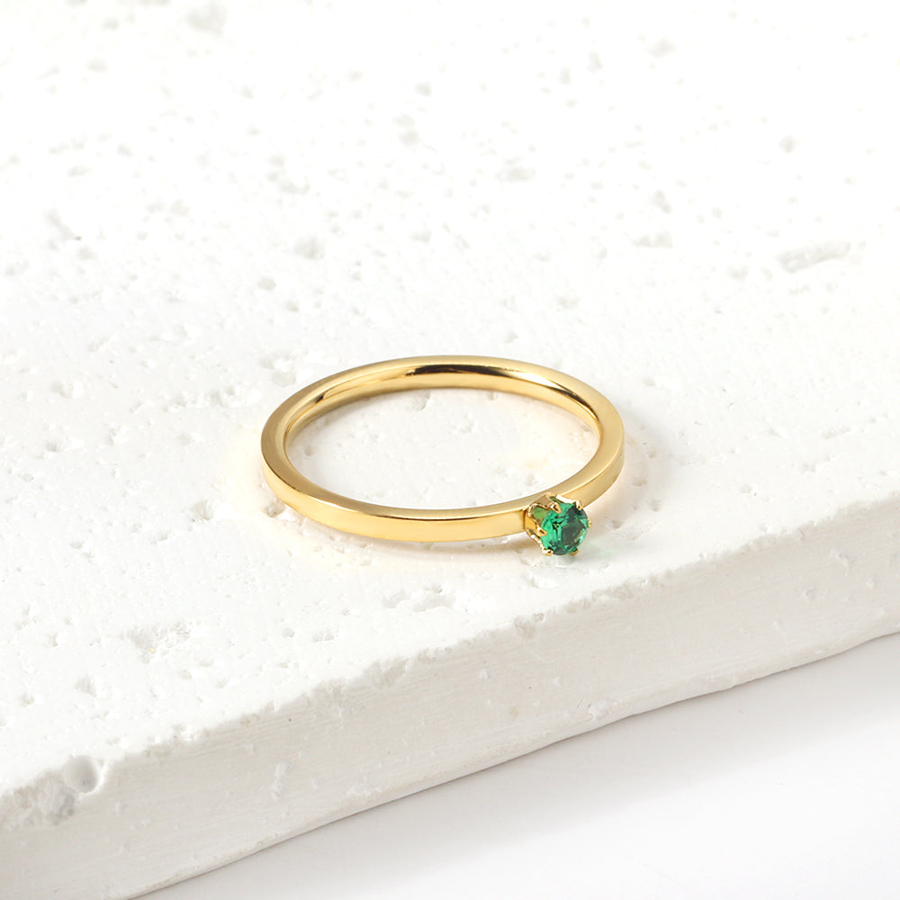 18K Gold Plated Premium Stainless Steel Finger Ring