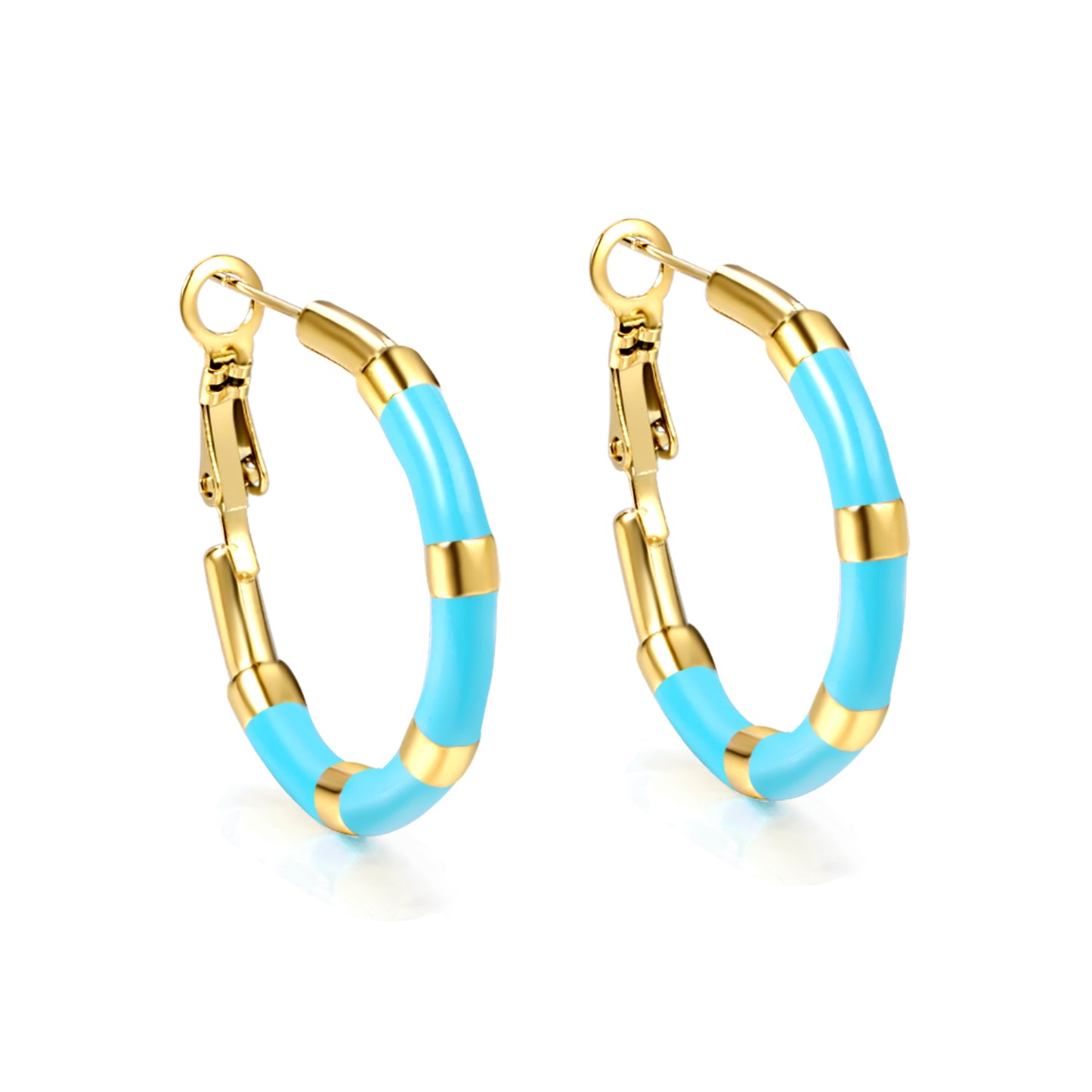 Hoop Stainless Steel Earrings 18K Gold Plated