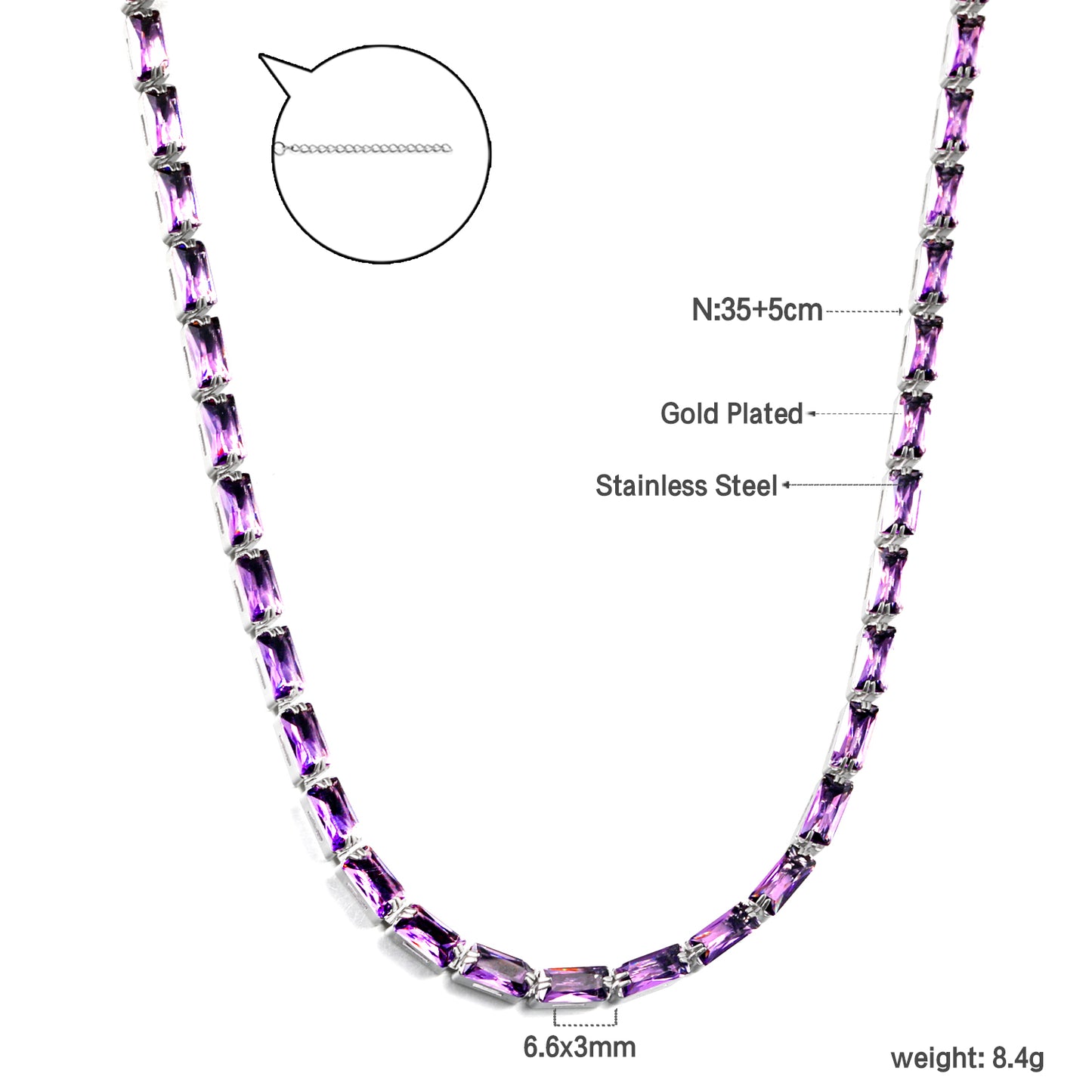 Amethyst Aura Necklace