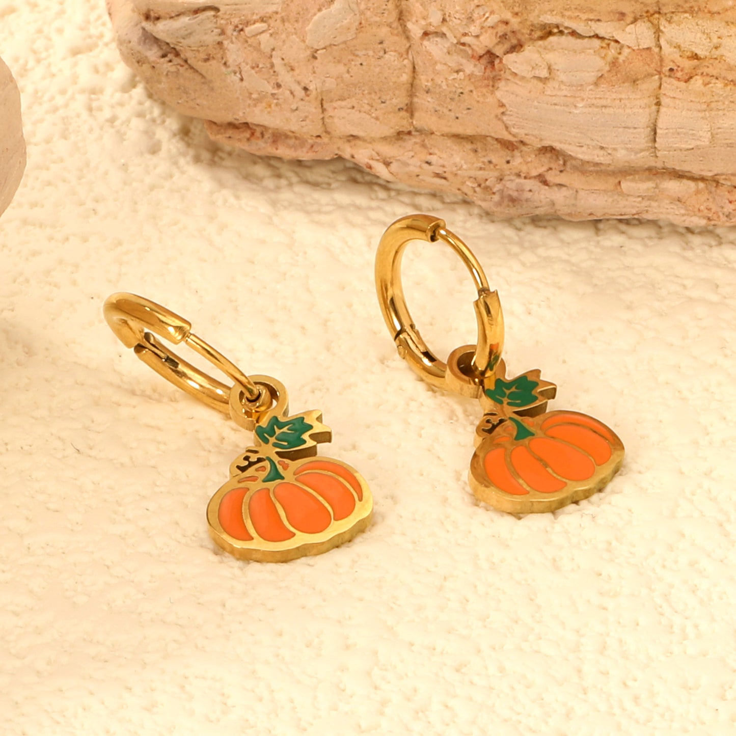 Pumpkin Charm Earrings
