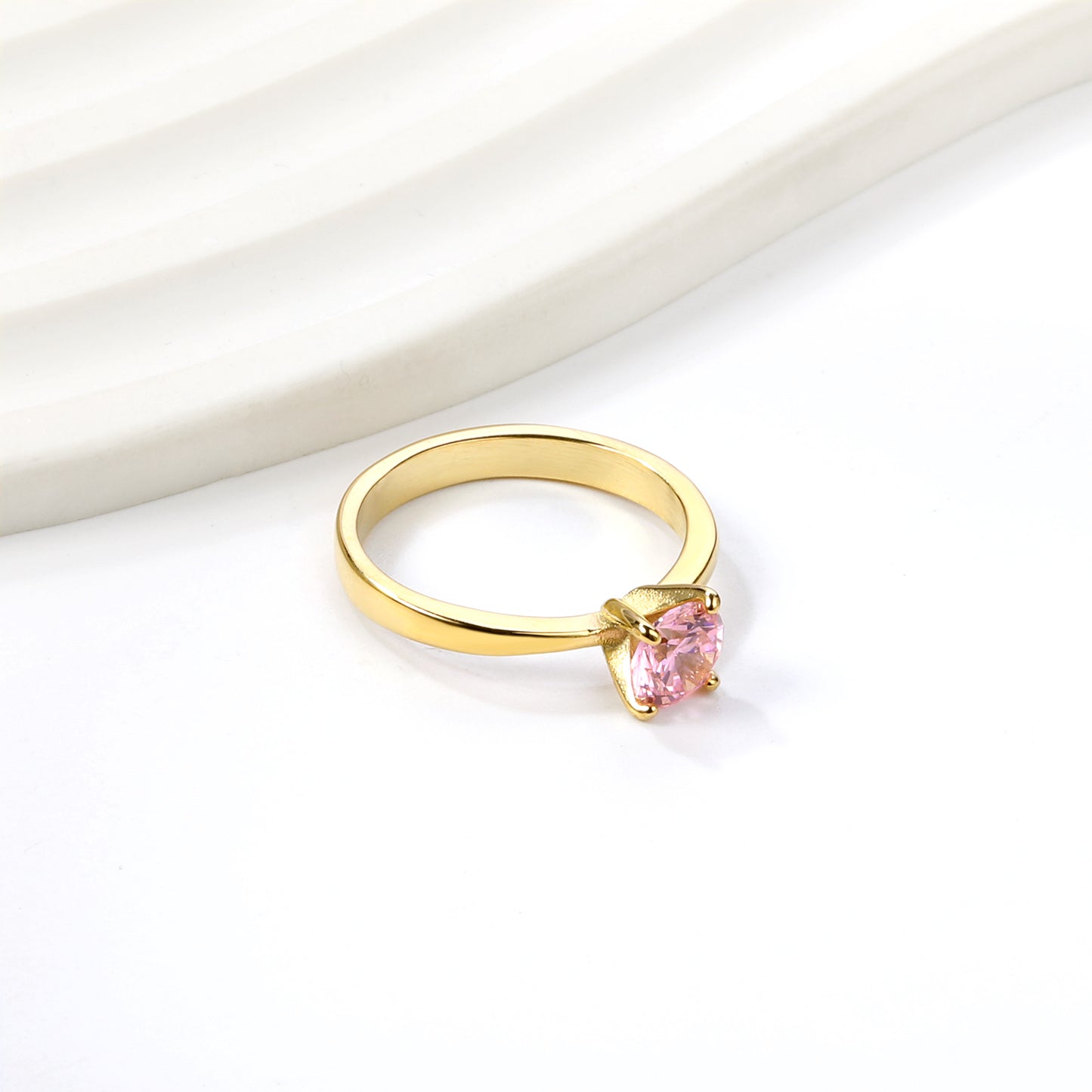 18k Gold Plated Premium Stainless Steel Finger Ring