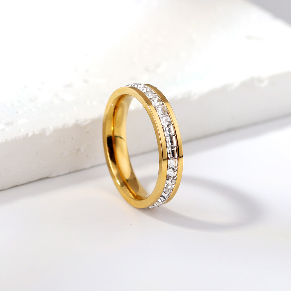 18K Gold Plated Premium Stainless Steel Finger Ring