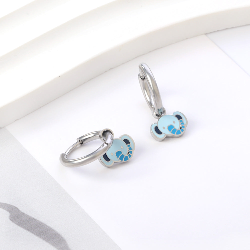 Elephant Charm Earrings