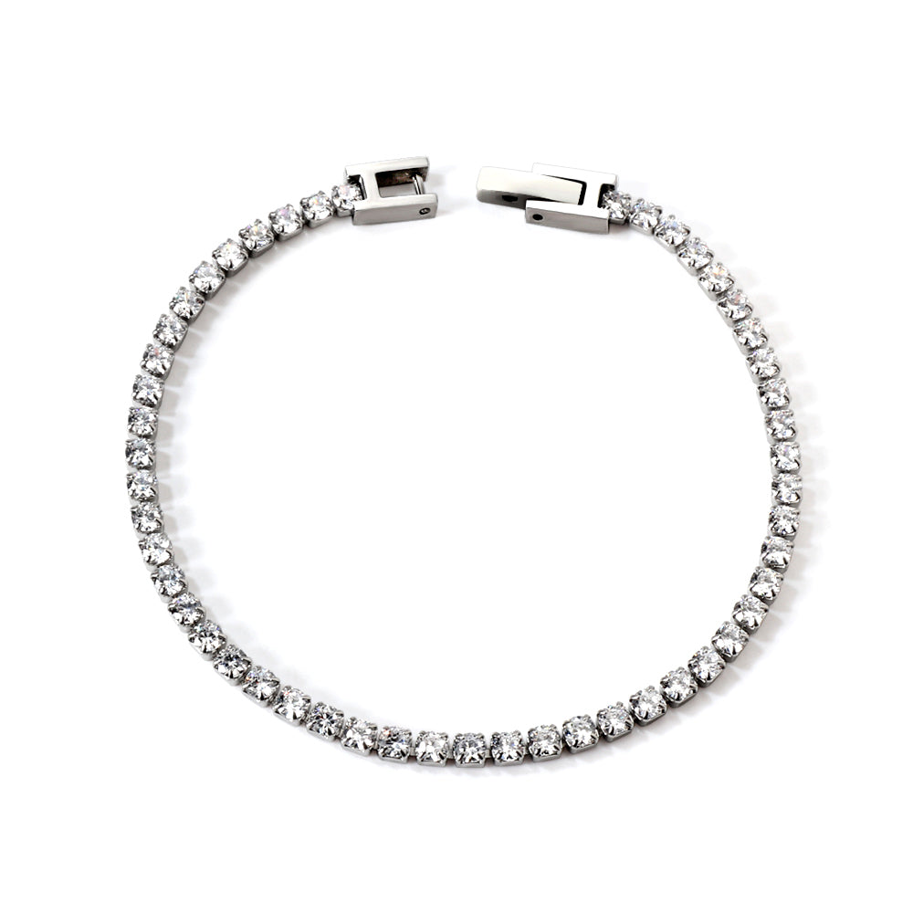 Crystal Line Tennis Bracelet