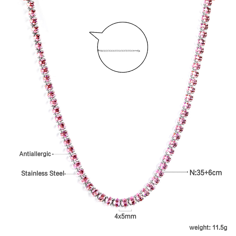 Pink Perfection Cascade Necklace