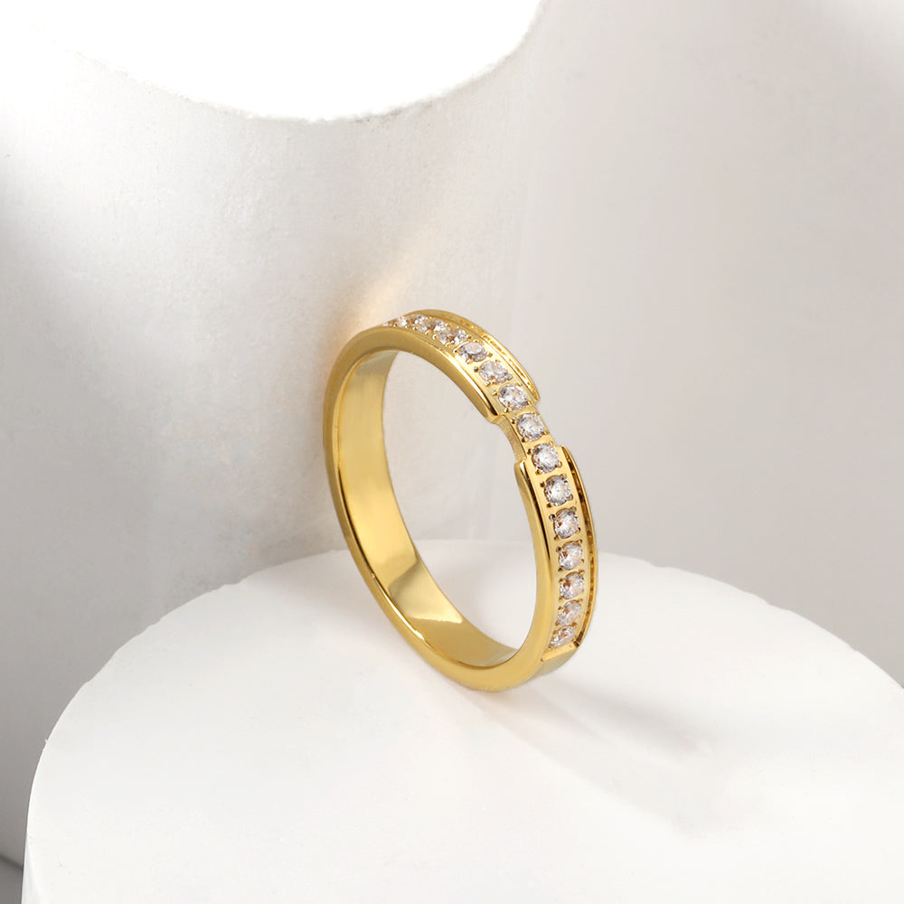 18K Gold Plated Premium Stainless Steel Finger Ring