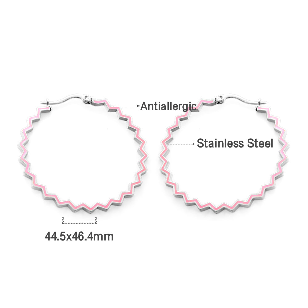 Colored Hoop Earrings