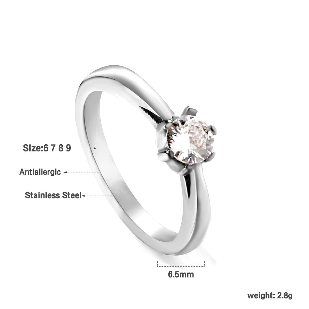 18K Gold Plated Premium Stainless Steel Finger Ring