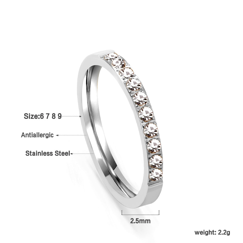 18K Gold Plated Premium Stainless Steel Finger Ring