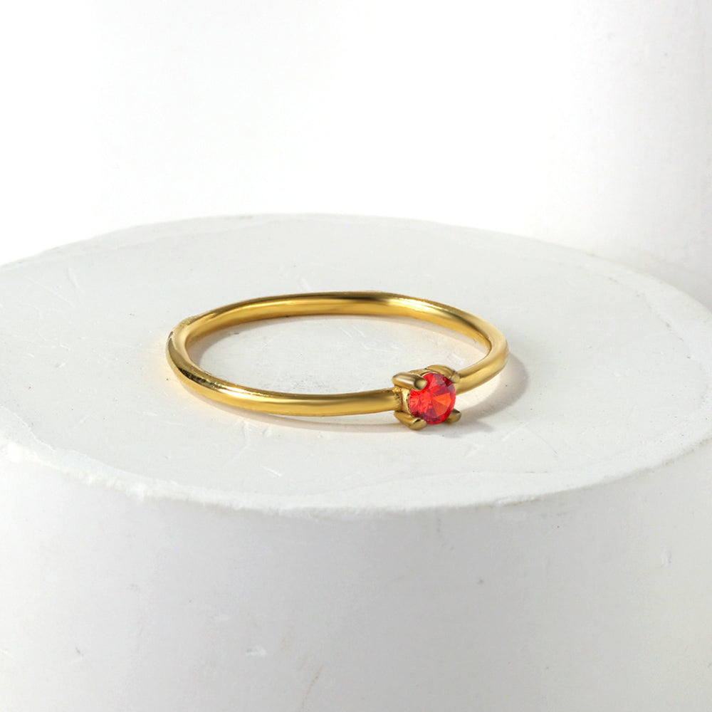 18K Gold Plated Premium Stainless Steel Finger Ring