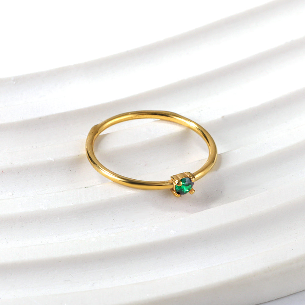 18K Gold Plated Premium Stainless Steel Finger Ring