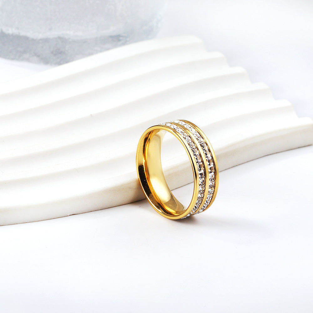 18K Gold Plated Premium Stainless Steel Finger Ring