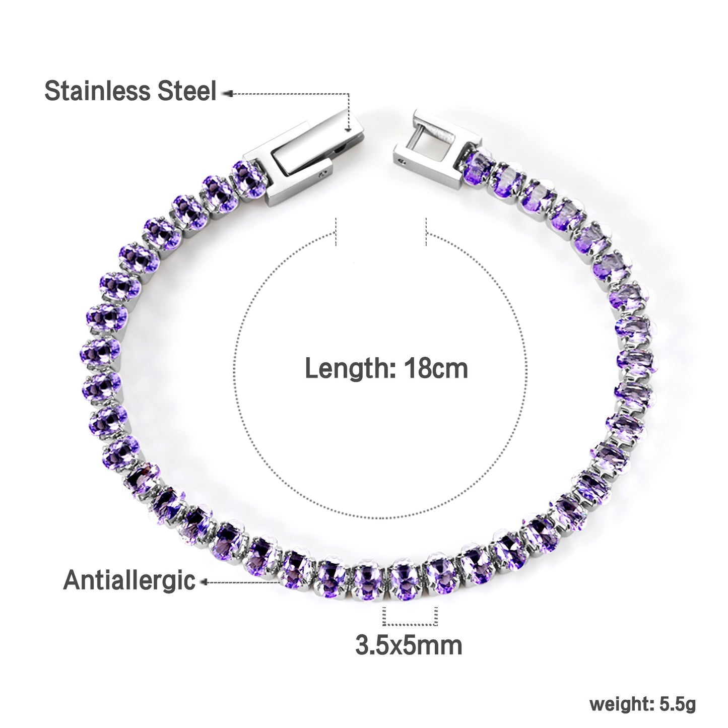 Lilac Dream Tennis Bracelet