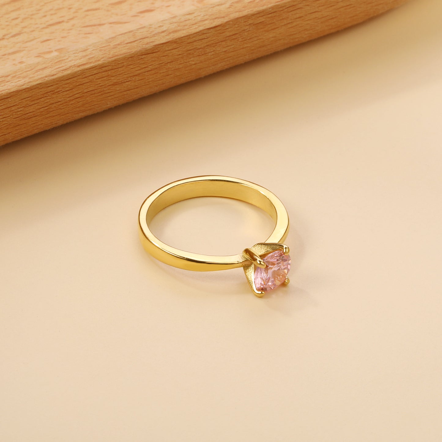 18k Gold Plated Premium Stainless Steel Finger Ring