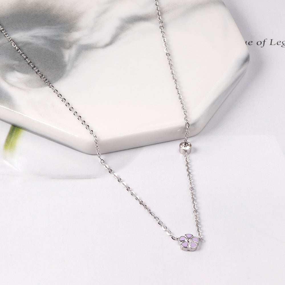 Purple Miniature Flora Pendant
