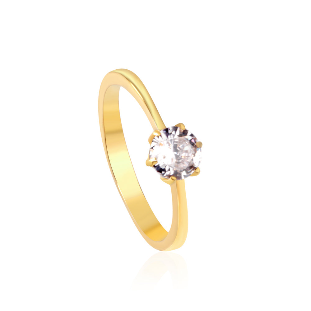 18K Gold Plated Premium Stainless Steel Finger Ring