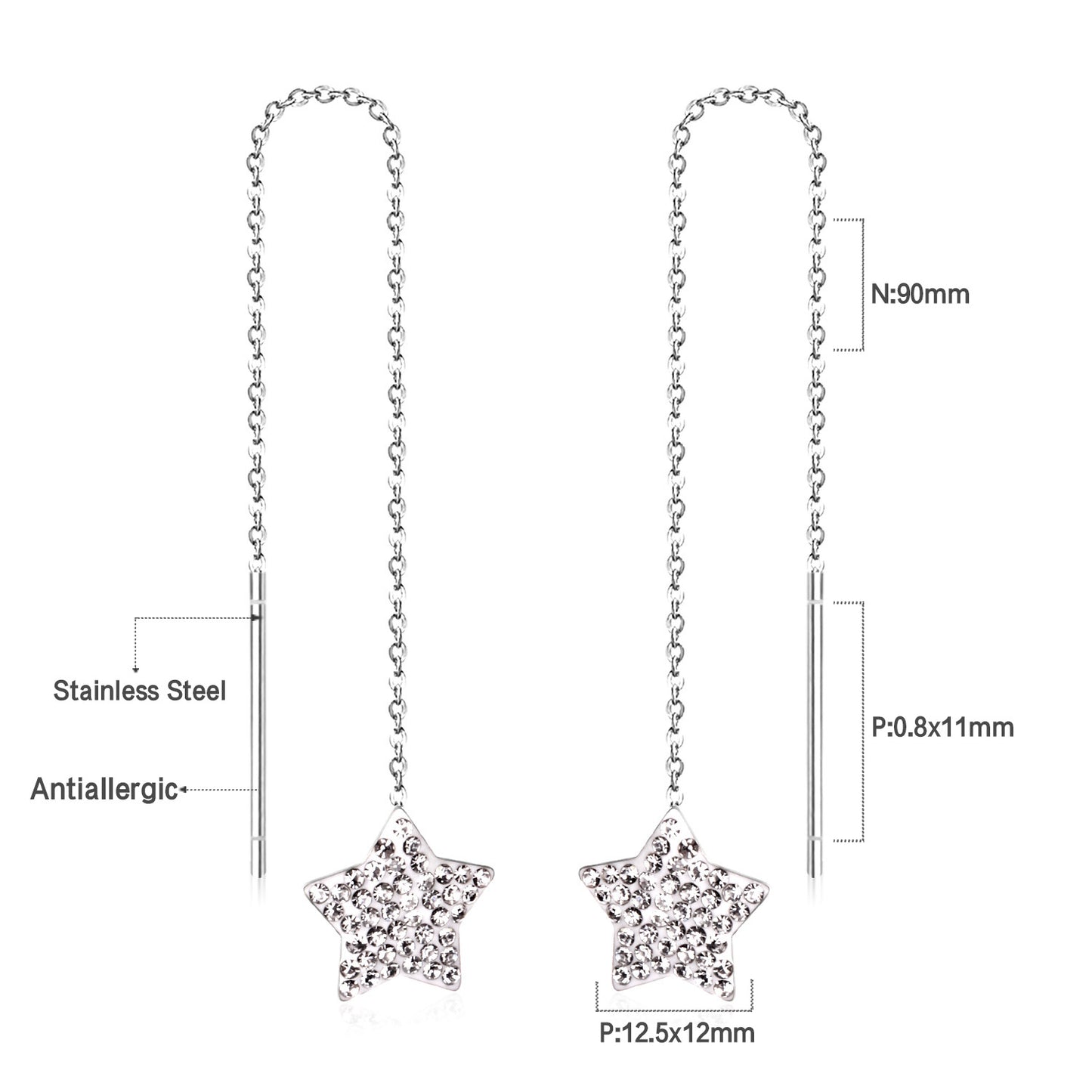 Star Hoop Earring