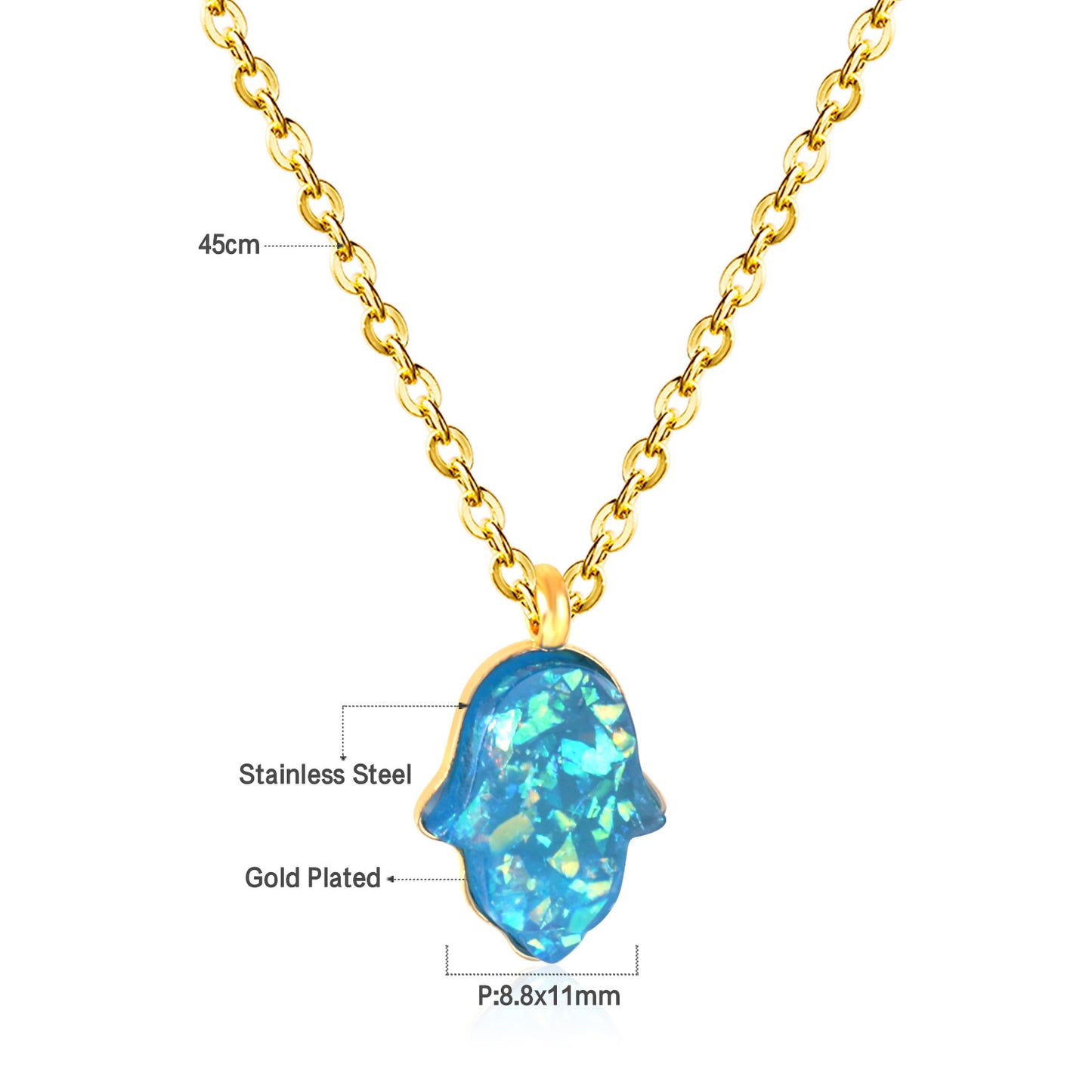 Blue Pendant Necklace