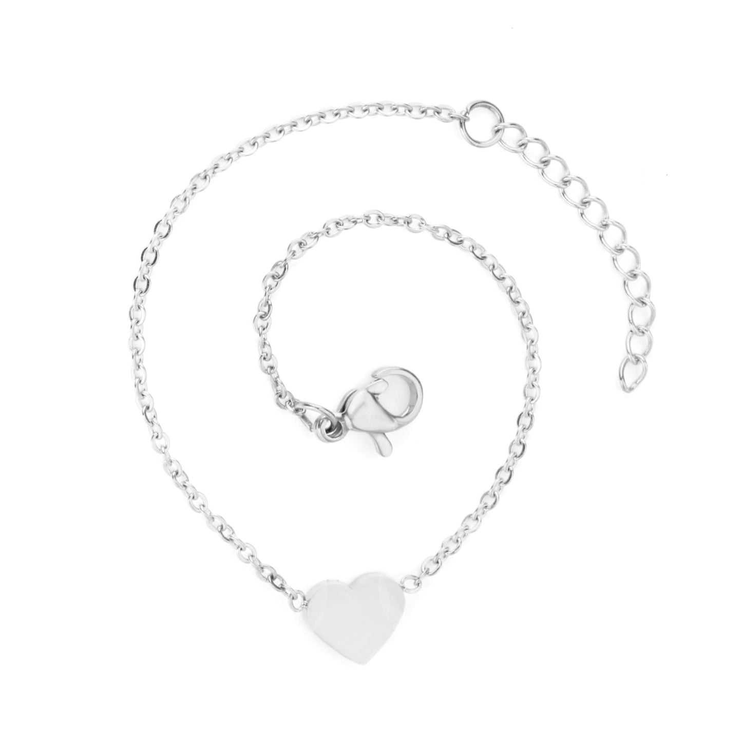 White Heart Bracelet