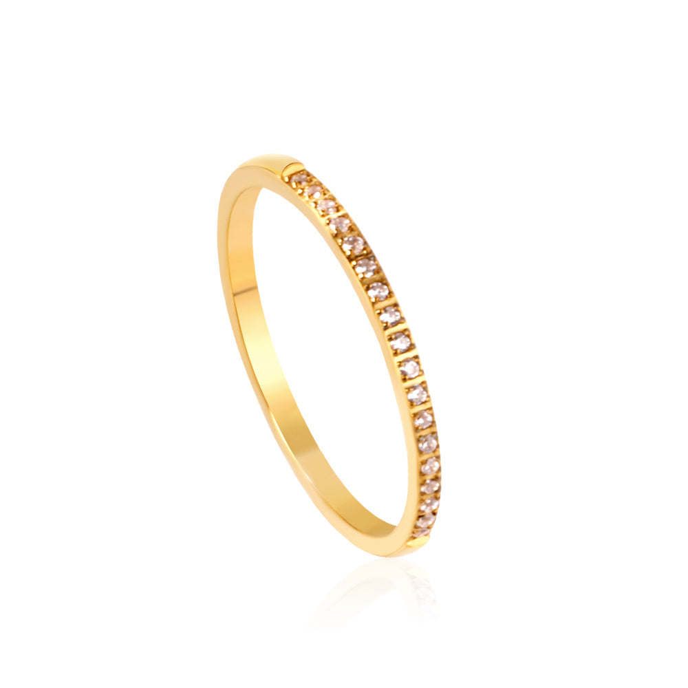 18K Gold Plated Premium Stainless Steel Finger Ring