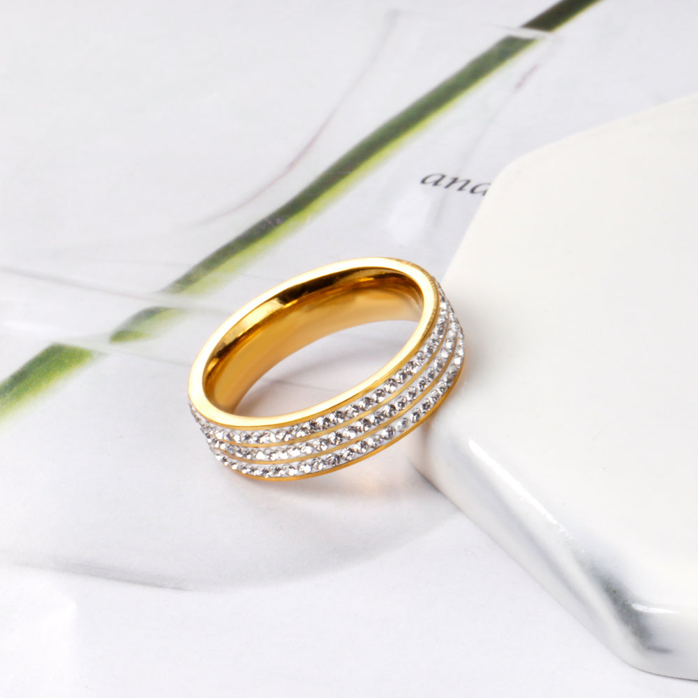 18K Gold Plated Premium Stainless Steel Finger Ring