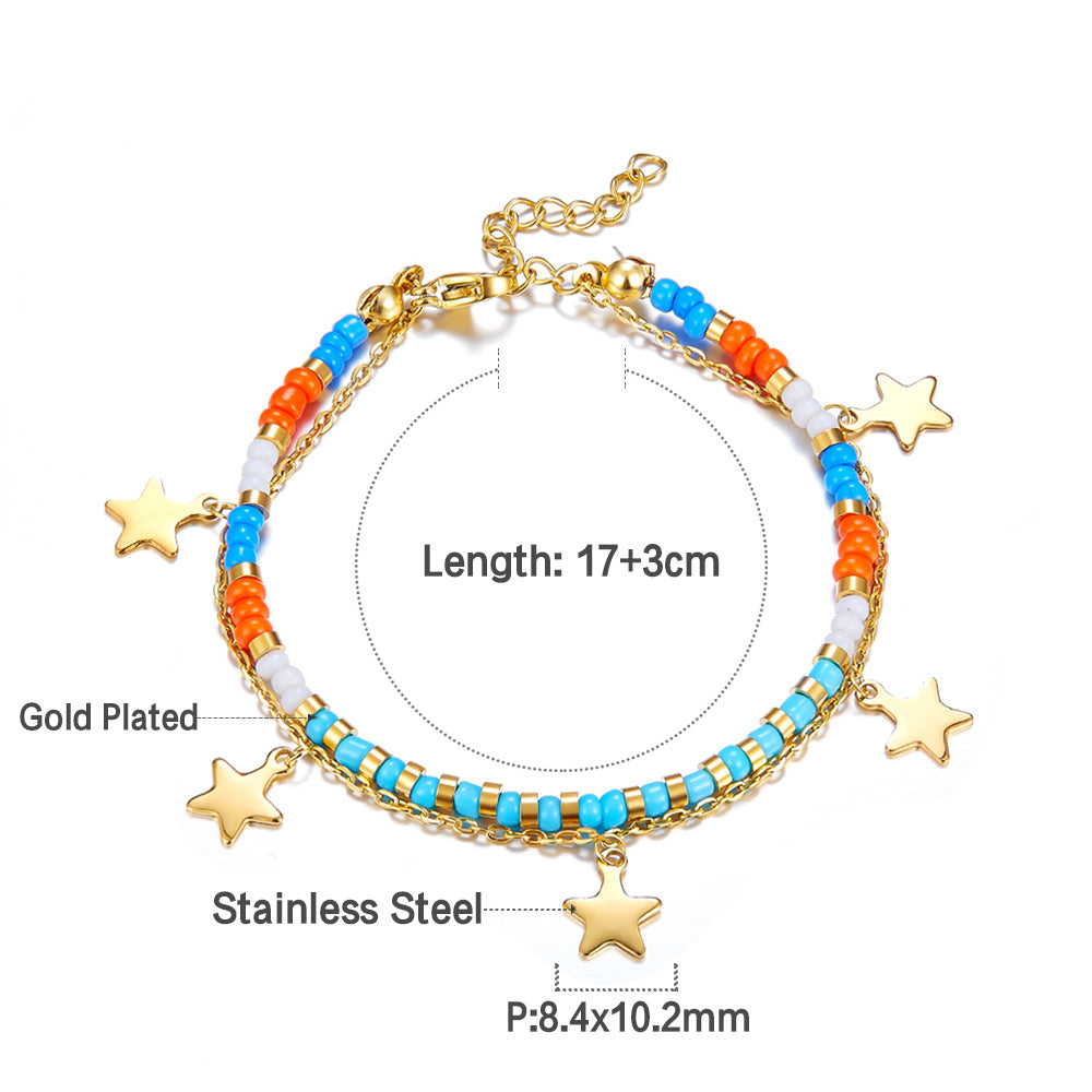 Beeds & Star Bracelet