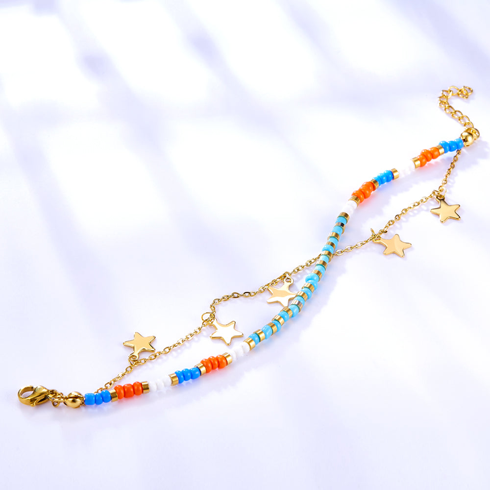 Beeds & Star Bracelet