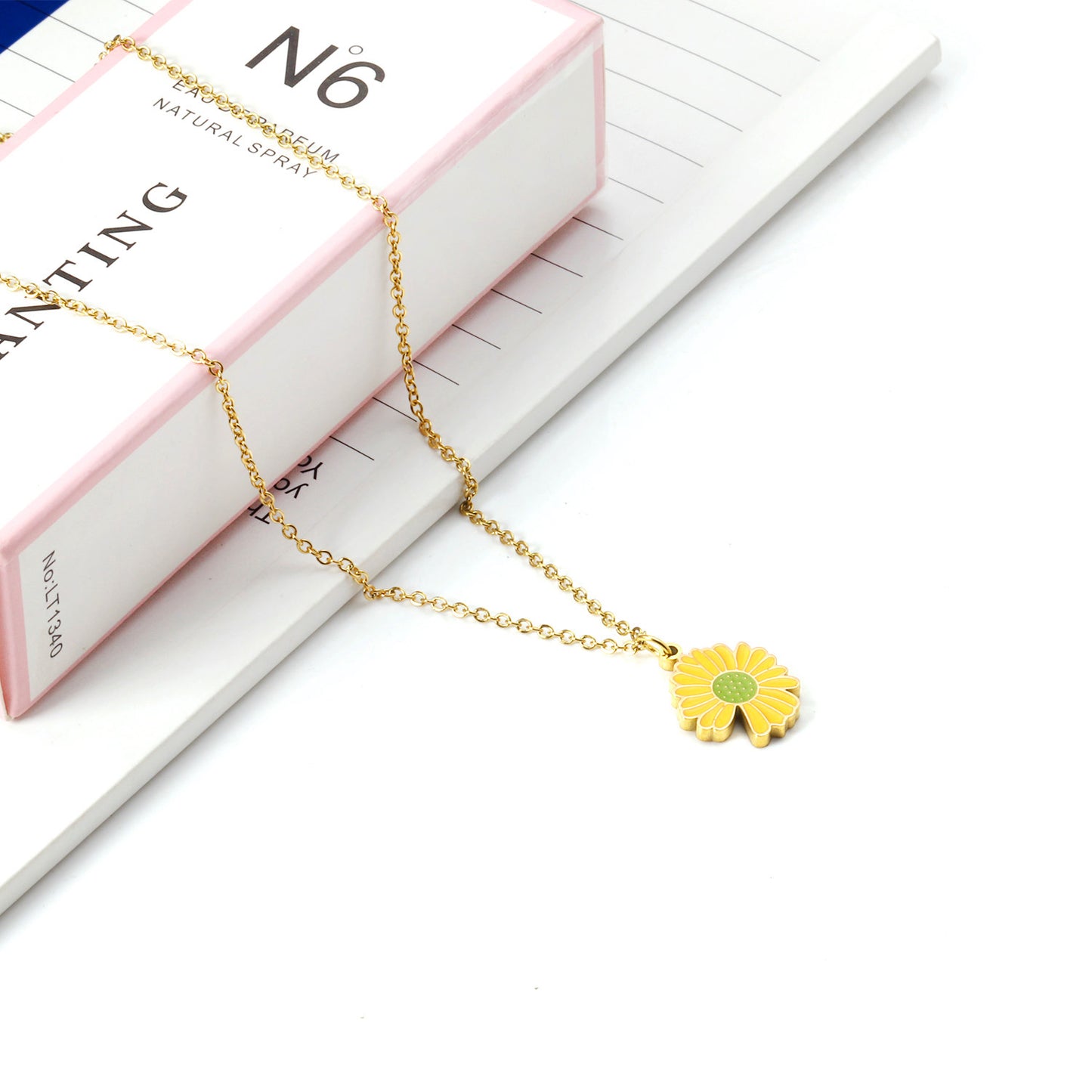 Yellow Flora Pendant Necklace