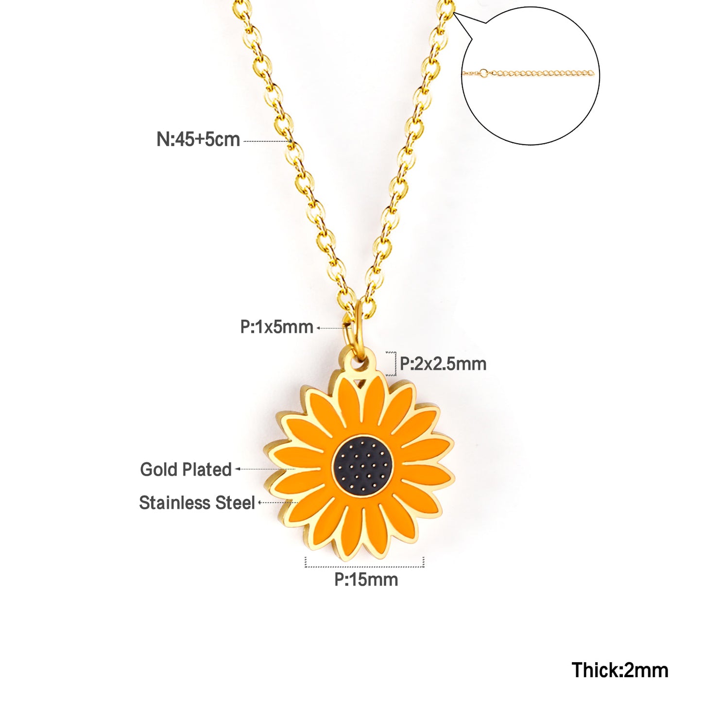 Sunflower Pendant