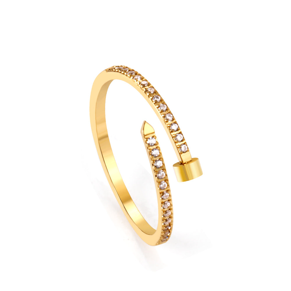18K Gold Plated Premium Stainless Steel Finger Ring
