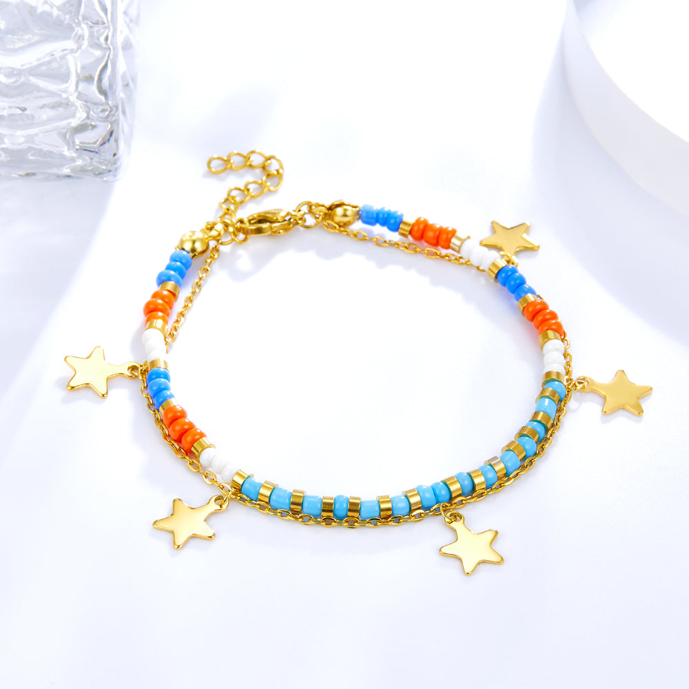 Beeds & Star Bracelet