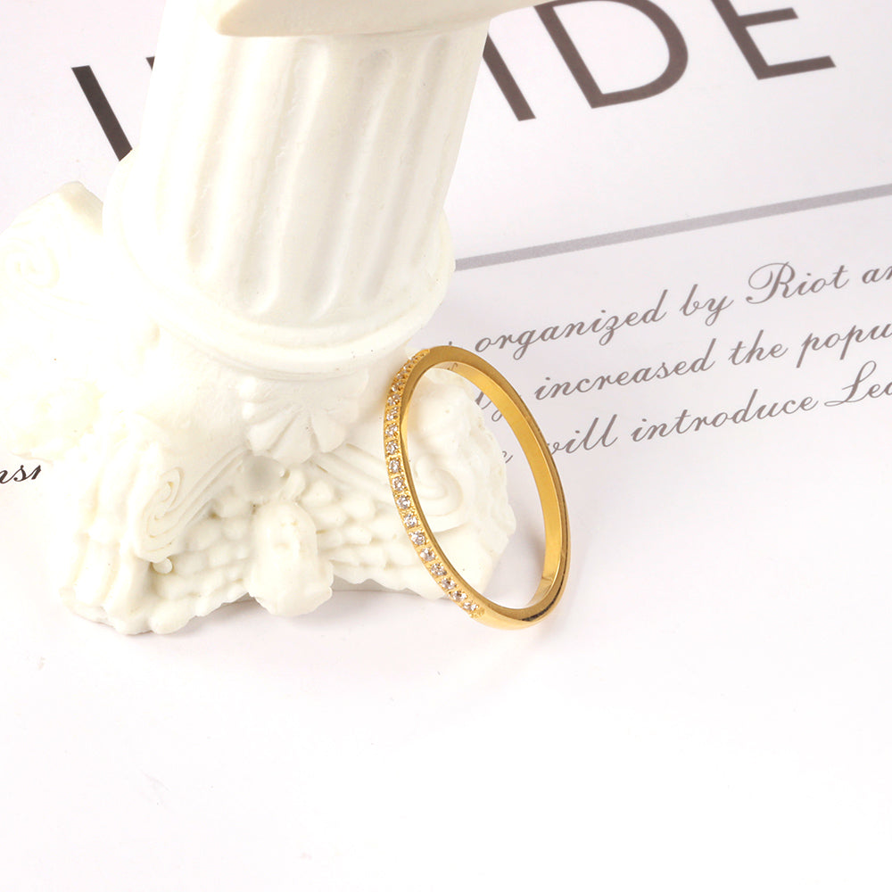 18K Gold Plated Premium Stainless Steel Finger Ring