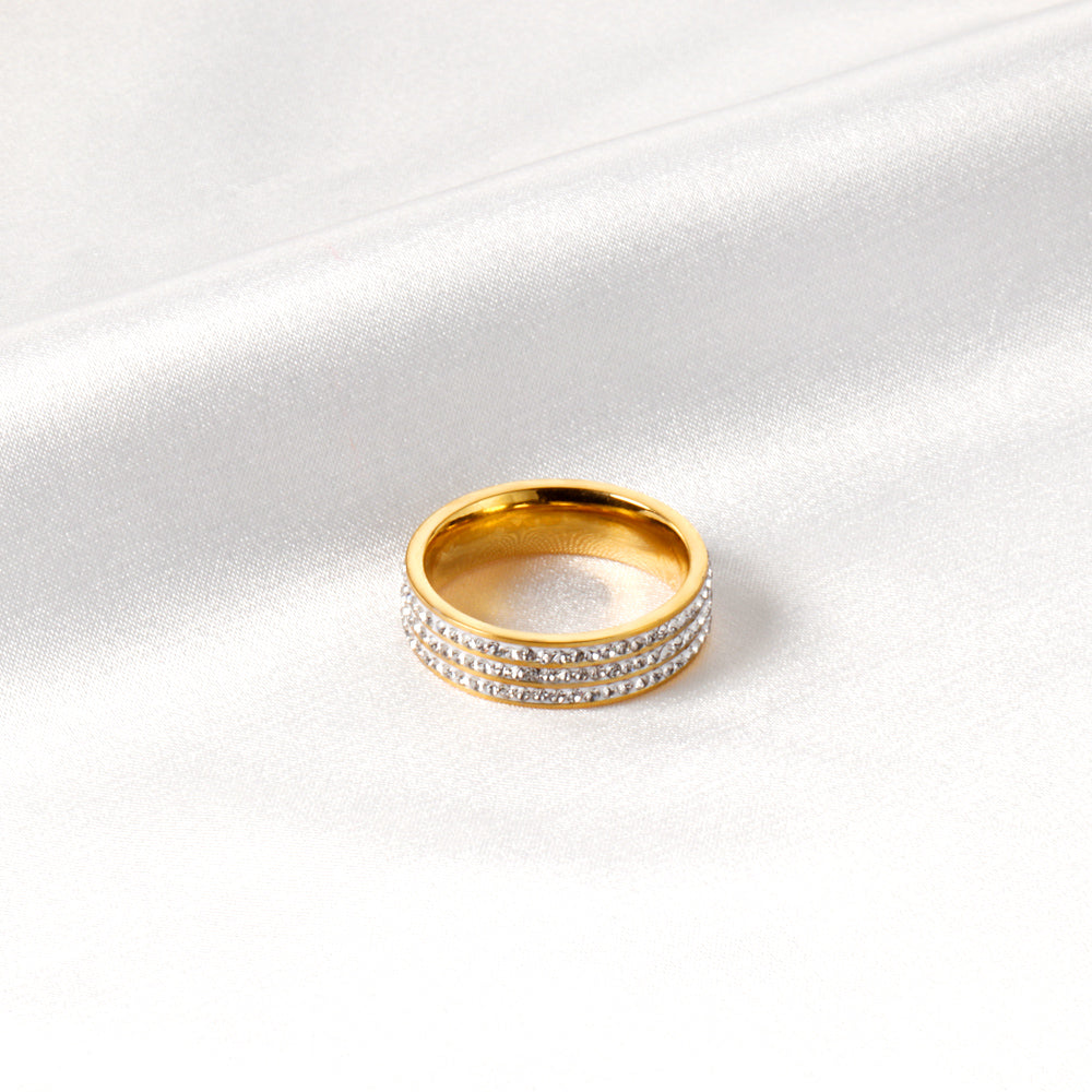 18K Gold Plated Premium Stainless Steel Finger Ring