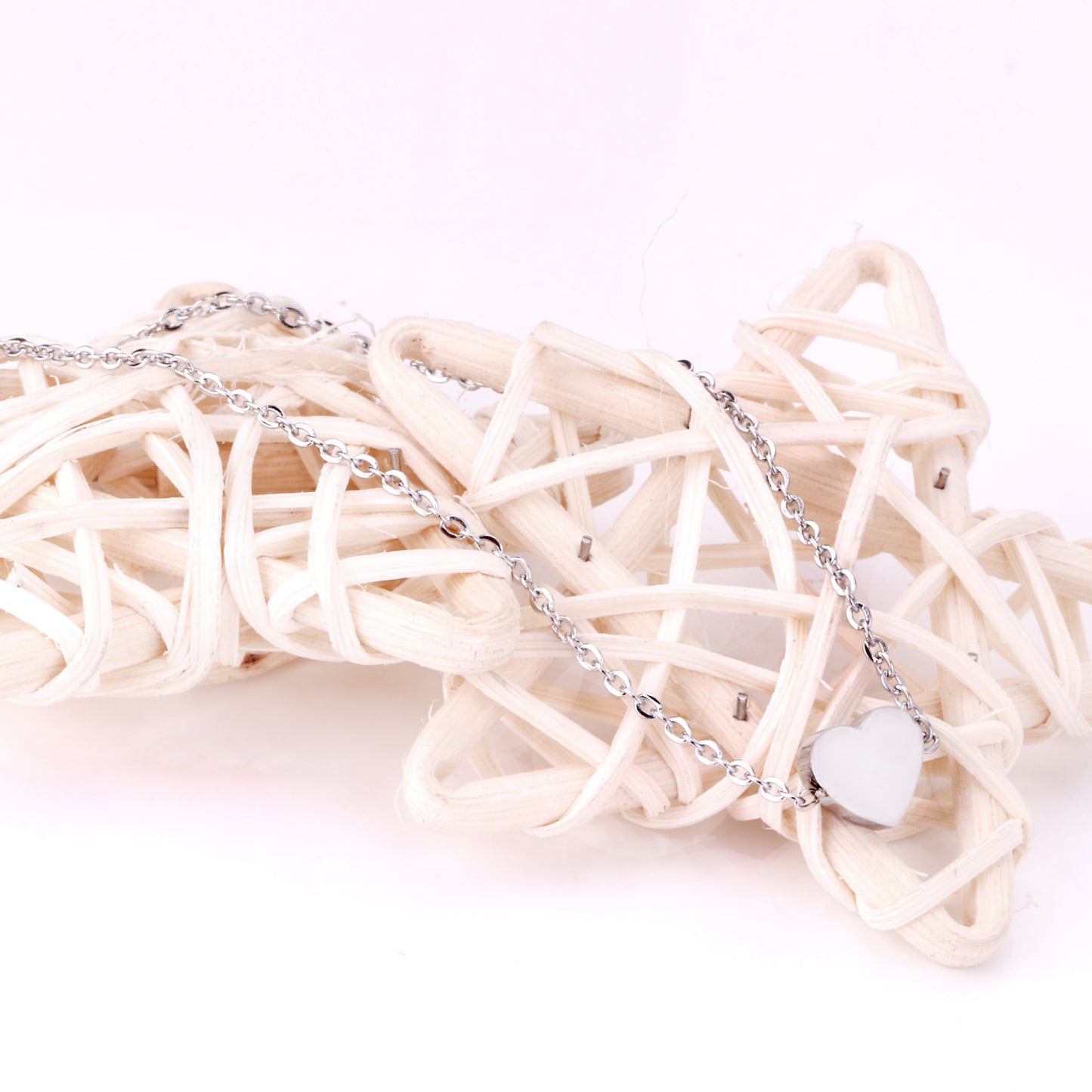 White Heart Bracelet
