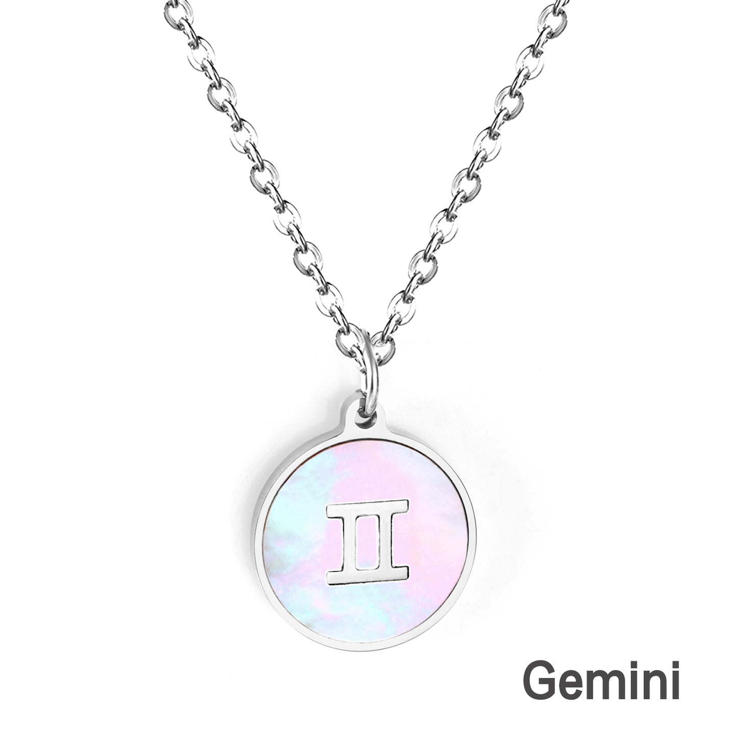 Astro Sign Gemini Rhinestone Pendant