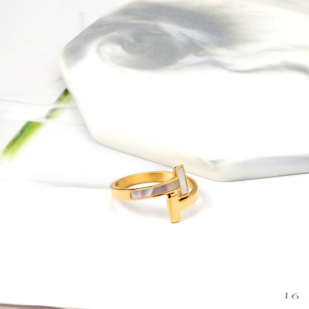 18K Gold Plated Premium Stainless Steel Finger Ring