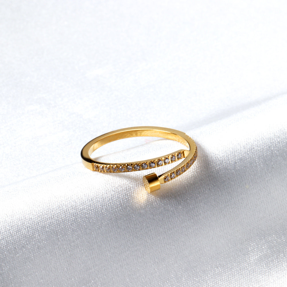 18K Gold Plated Premium Stainless Steel Finger Ring