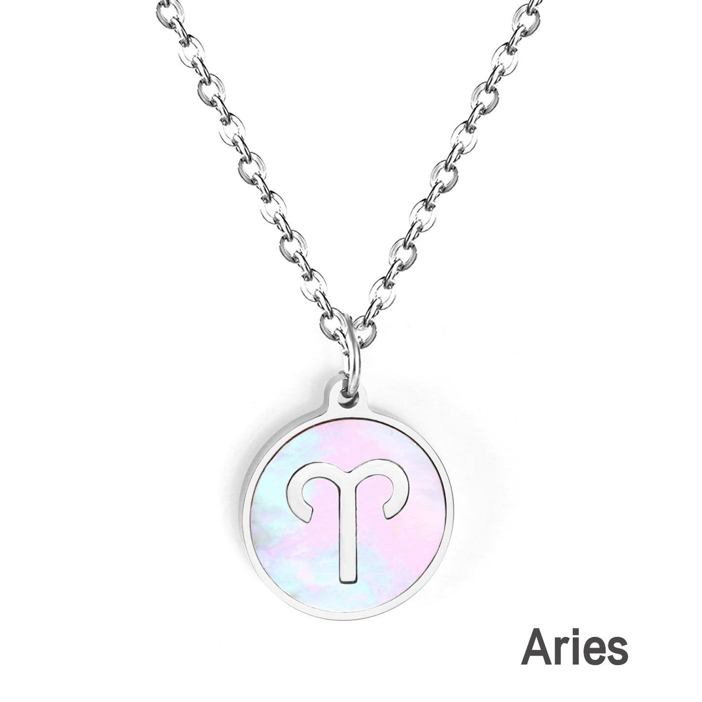Astro Sign Aries Rhinestone Pendant