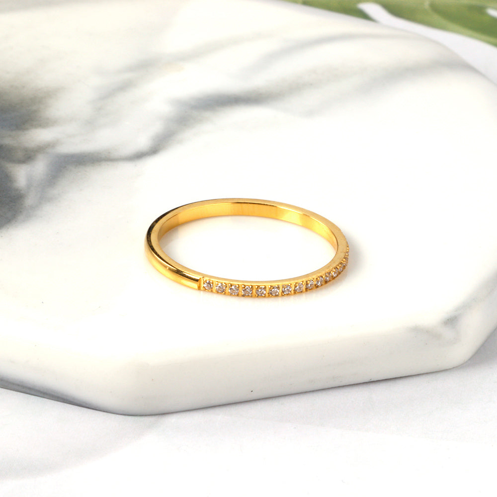 18K Gold Plated Premium Stainless Steel Finger Ring