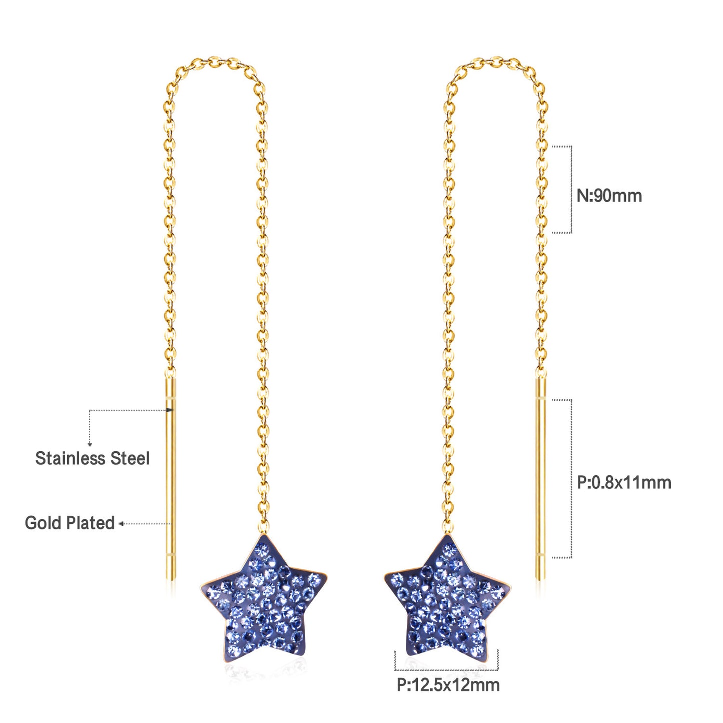 Star Hoop Earring