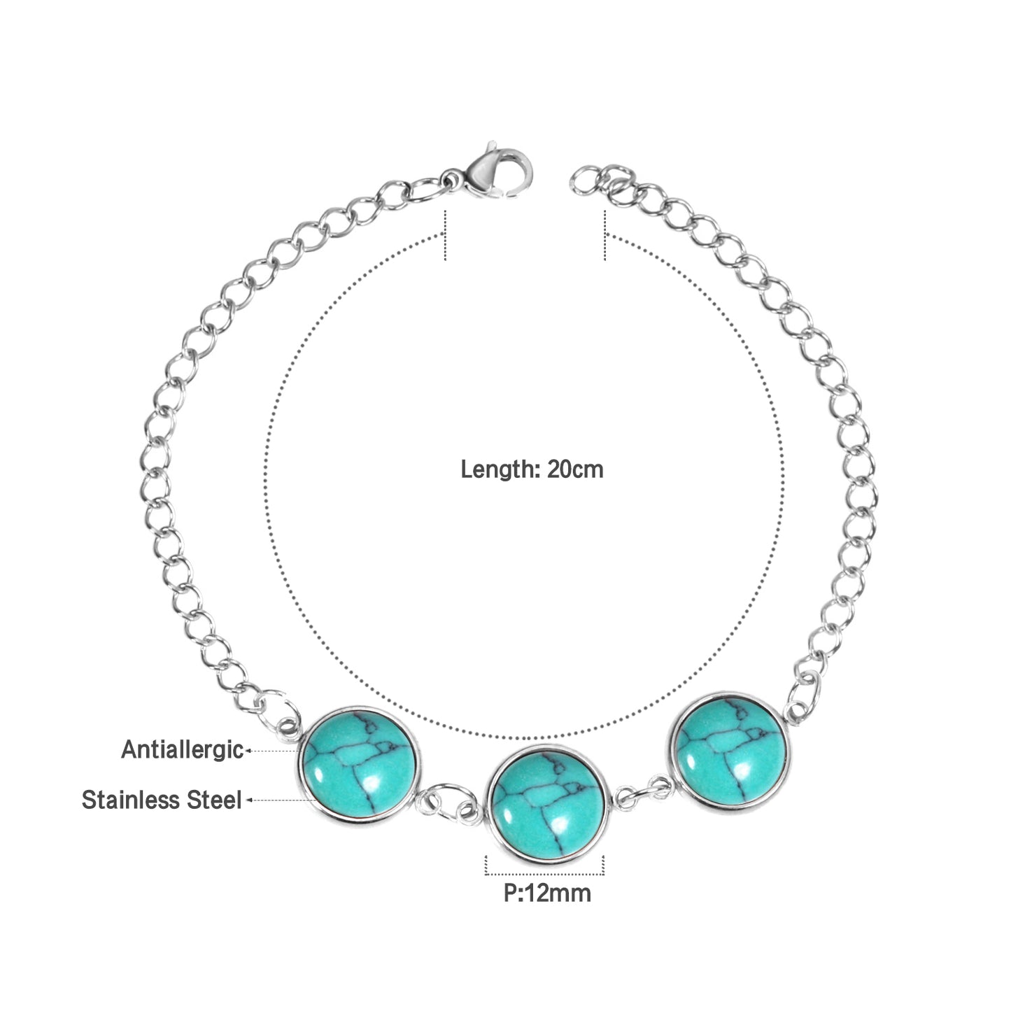 Blue Stone Bracelet