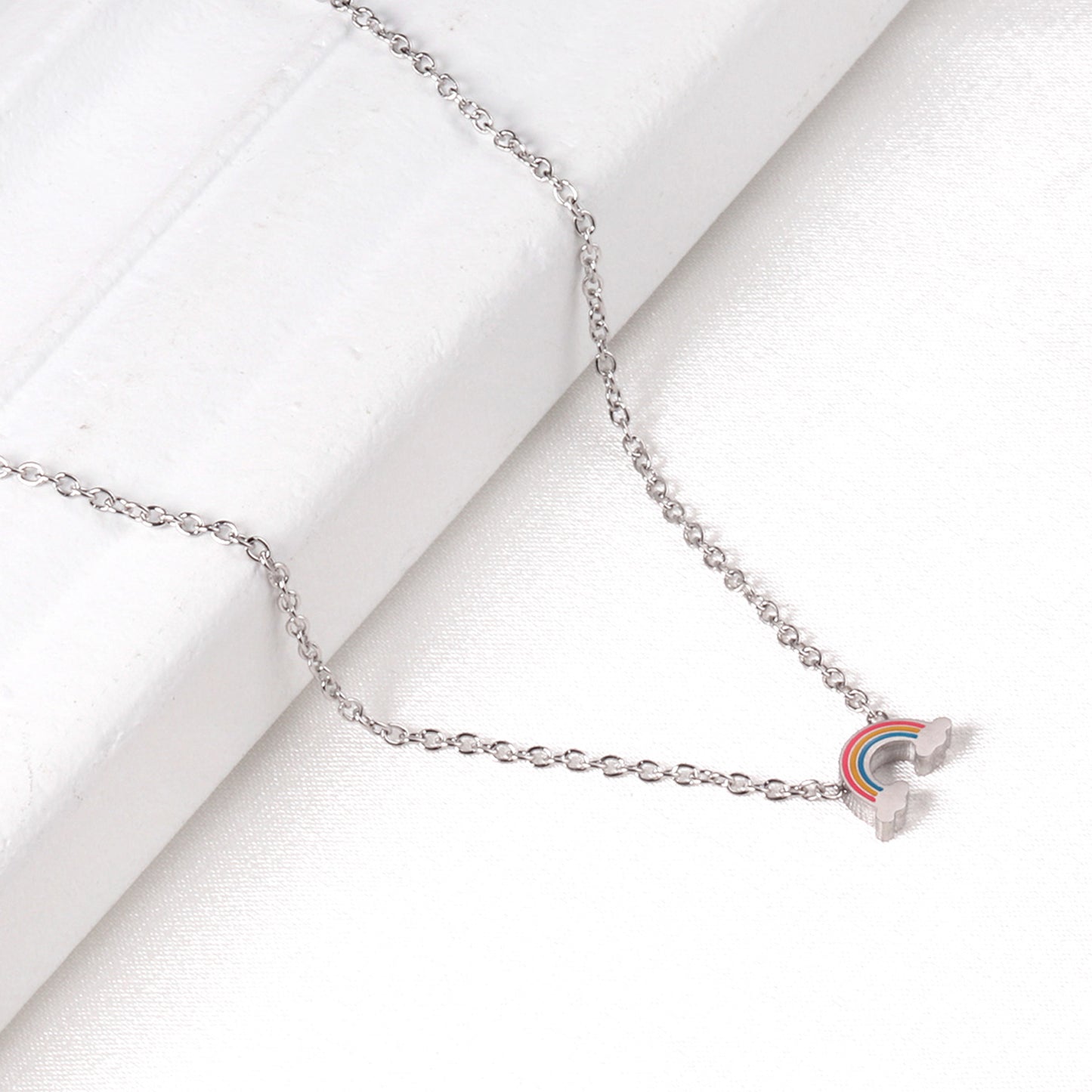 Rainbow Pendant Necklace