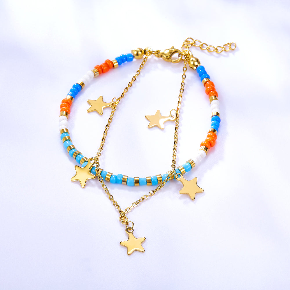 Beeds & Star Bracelet