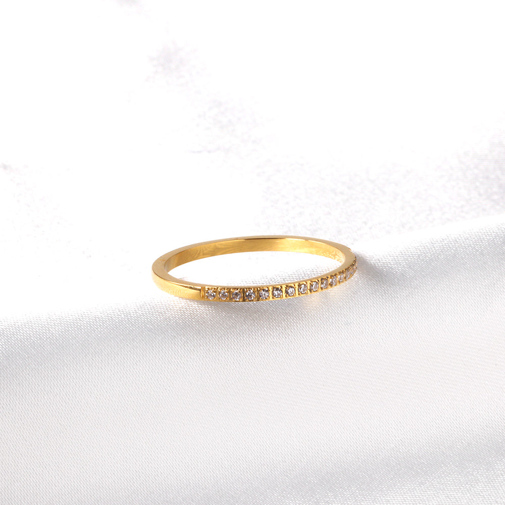 18K Gold Plated Premium Stainless Steel Finger Ring