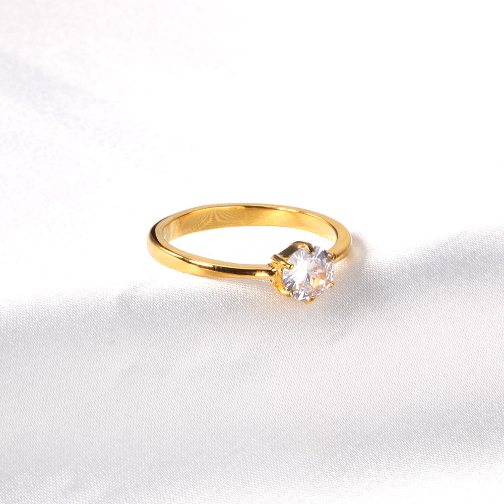 18K Gold Plated Premium Stainless Steel Finger Ring