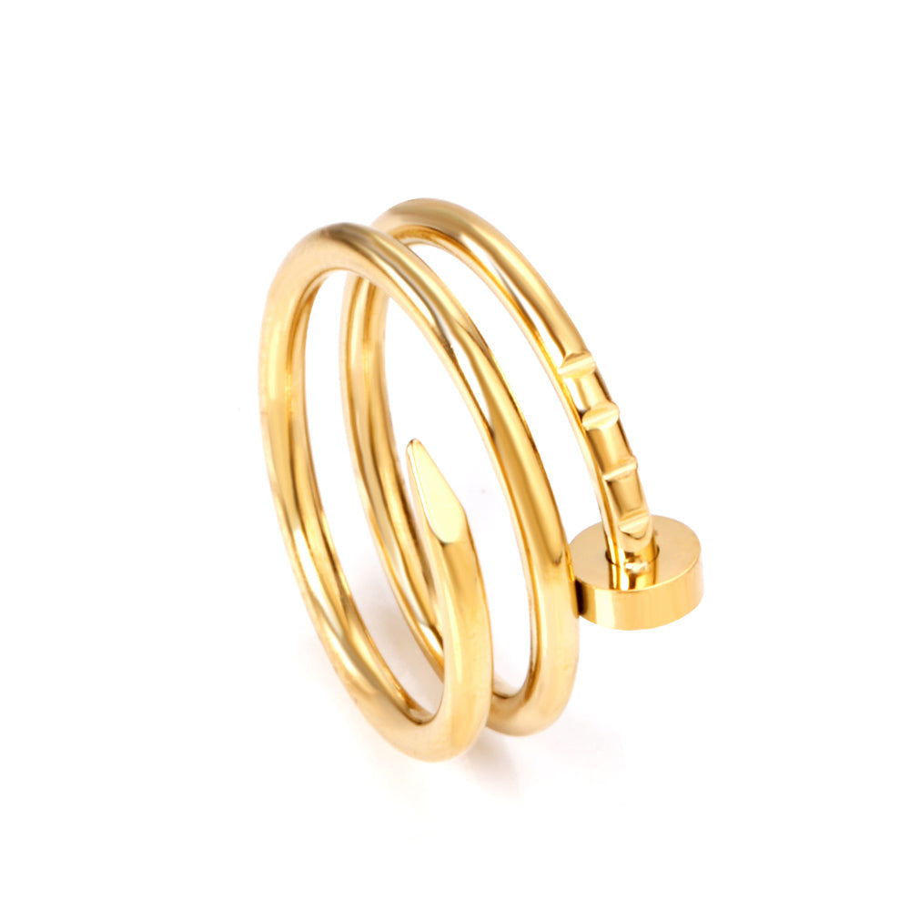 18K Gold Plated Premium Stainless Steel Finger Ring