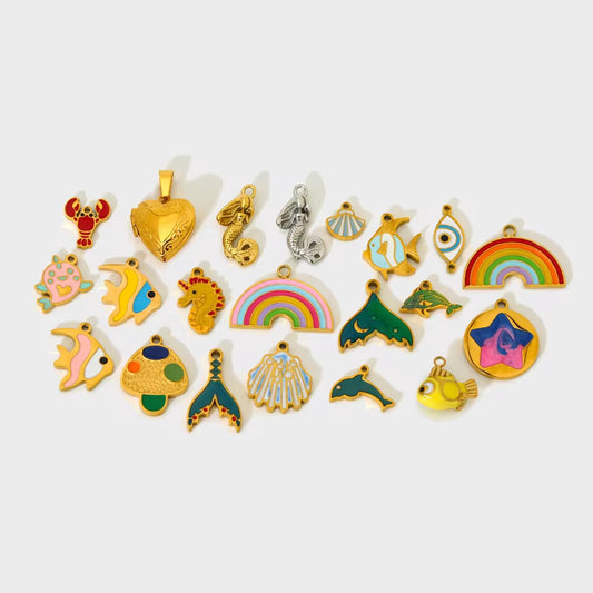 “Candy Coast Charm Pack of 21 With Bracelet & Necklace