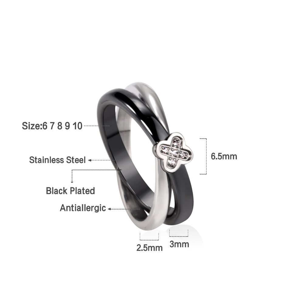 White Gold Plated Premium Finger Ring